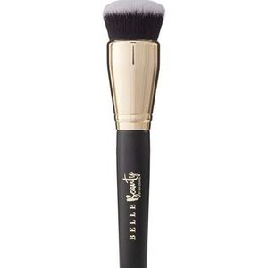 Gold-Tip Black Makeup Brush with Protective Cap
